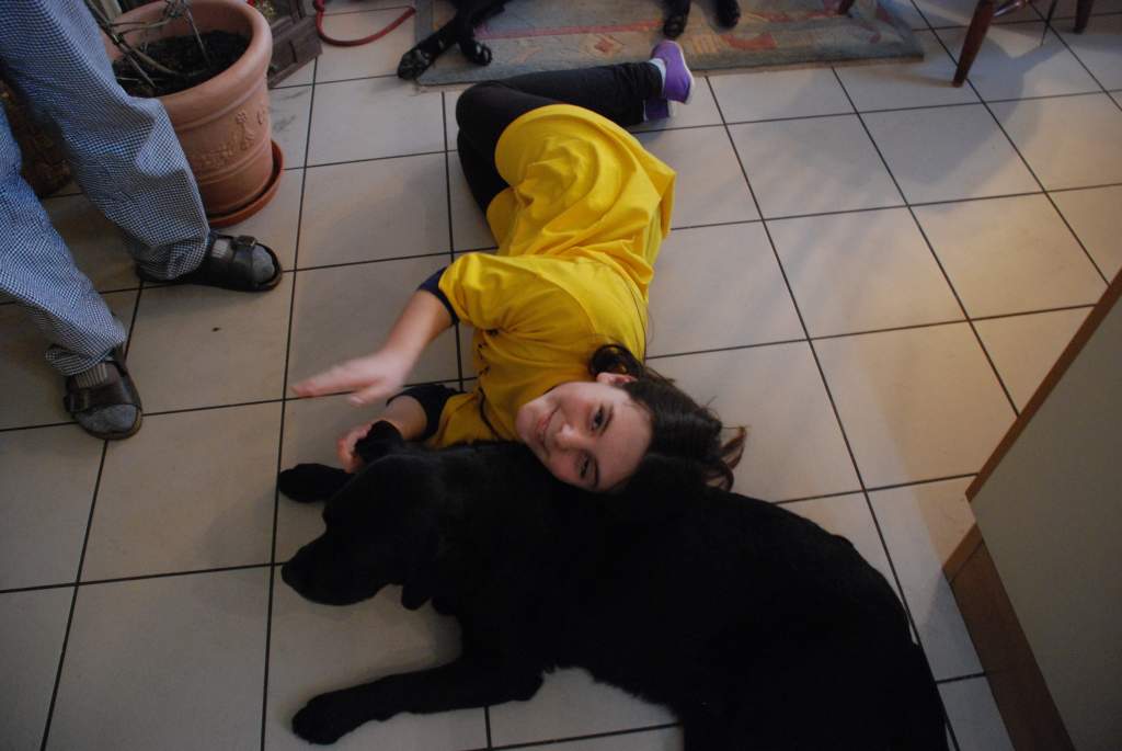 Tami mit den Hunden